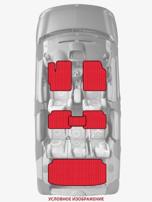 ЭВА коврики «Queen Lux» комплект для Ford Fiesta ST (Mk V)